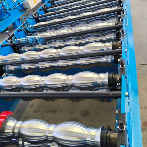 Metal step tile sheet produced by step tile roll forming machine