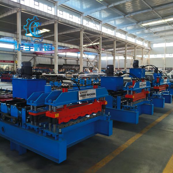 Metal step tile sheet produced by step tile roll forming machine