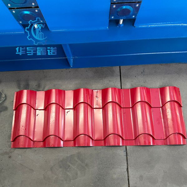 Tile-roll-forming-machine forming rollers and main frame details