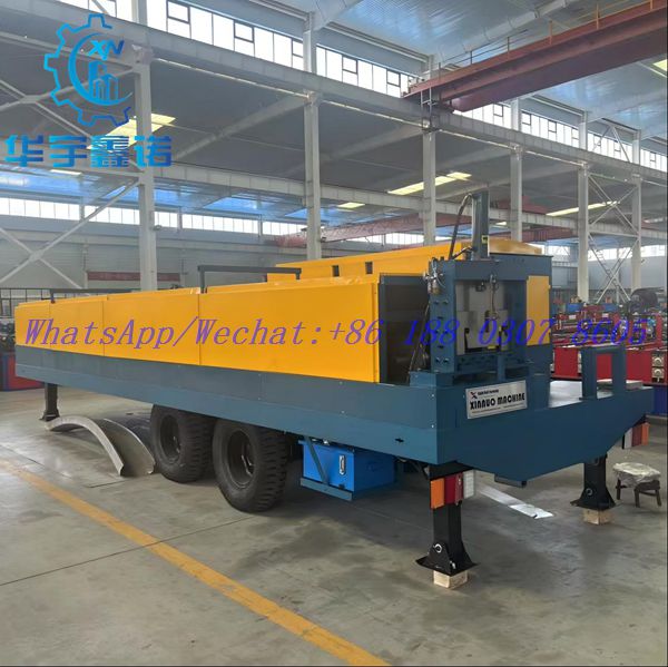 No-beam Arch Forming Machine installation at project site