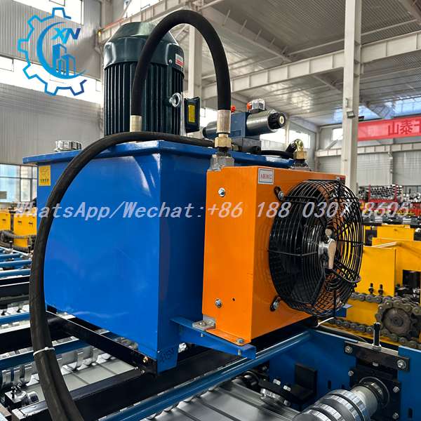 metal deck roll forming machine hydraulic system with cooling fan for temperature control