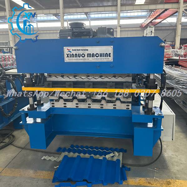 double layer roofing sheet roll forming machine IBR686 corrugated 762 sheets