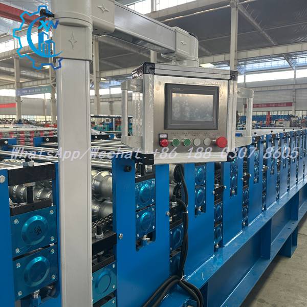 double layer roofing sheet roll forming machine PLC touch screen