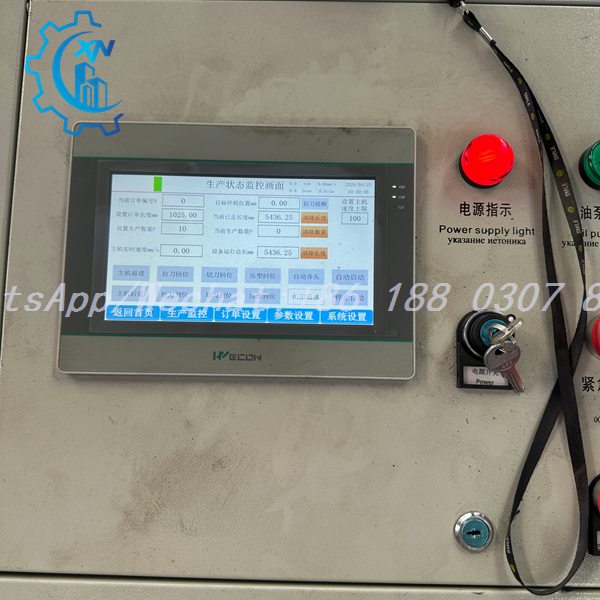 glazed tile roll forming machine PLC touch screen system