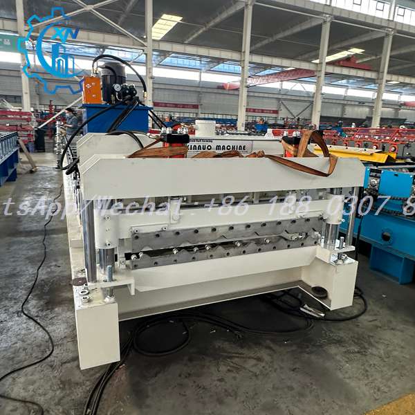 glazed tile roll forming machine full machine view