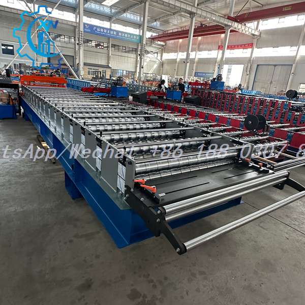 Complete roofing sheets machine price production line with customized trapezoidal profile