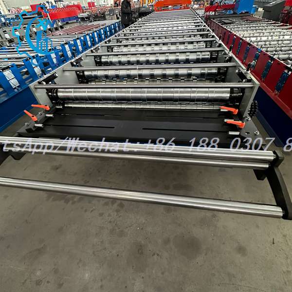 Complete roofing sheets machine price production line with customized trapezoidal profile