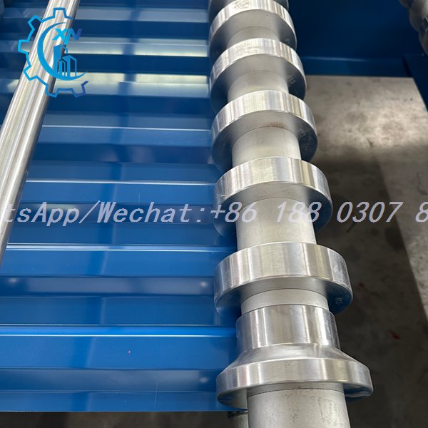 Finished trapezoidal roofing sheet produced by custom roofing sheets machine price roll forming equipment