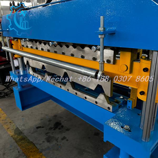 Double layers roll forming machine cutting system for roof sheet making machine price