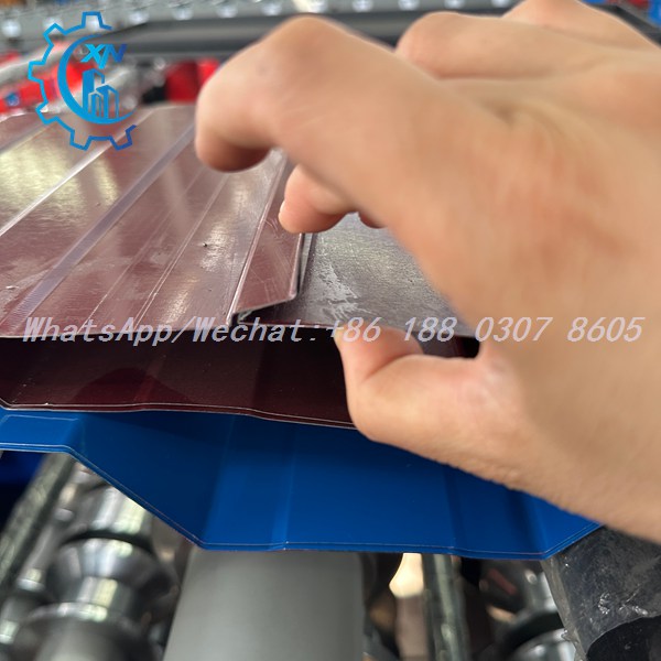 Three layer roll forming machine roofing sheet overlap detail from roofing sheet making machine manufacturers
