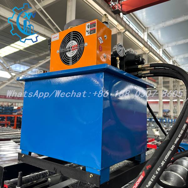 Air cooled hydraulic station from roofing sheet making machine manufacturers