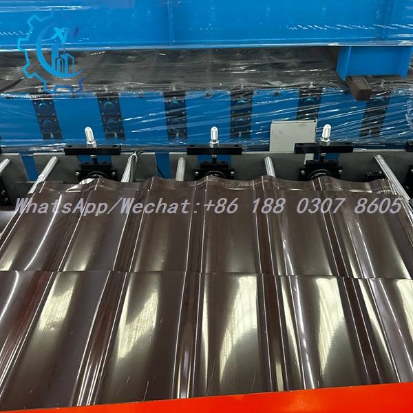 Roof sheet making machine price – Q tile roll forming machine finished roof sheet