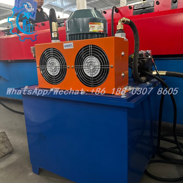 Hydraulic power unit of light gauge steel machine with cooling fans