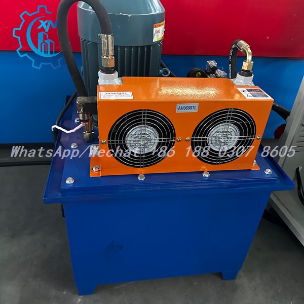 Hydraulic power unit of light steel frame machine with cooling fans