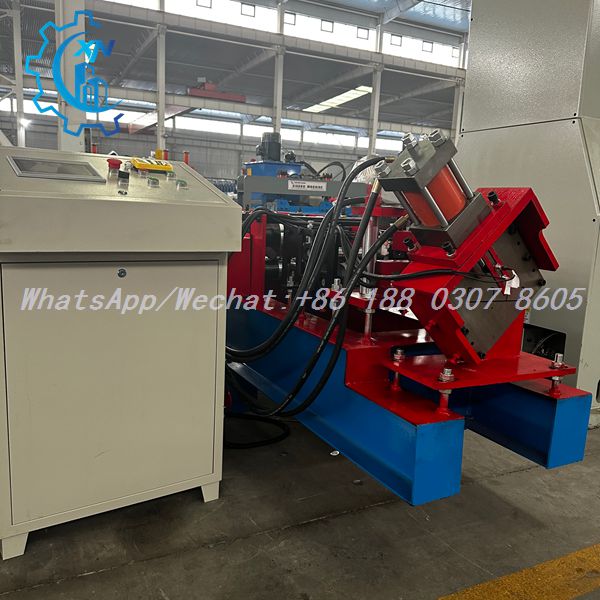 LGSF machine with control cabinet and hydraulic cutting unit