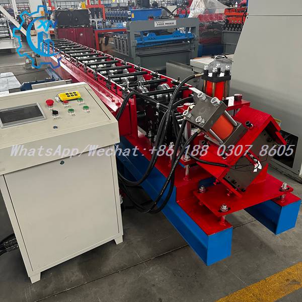 Steel frame machine with control console and dual-cylinder cutting unit