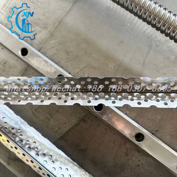 Perforated corner beads produced by steel stud making machine