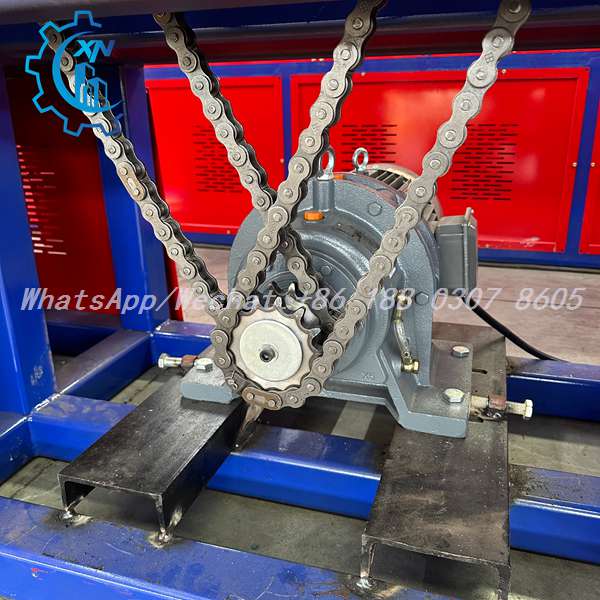 Motor sprocket and chain drive of automatic rolling shutter machine