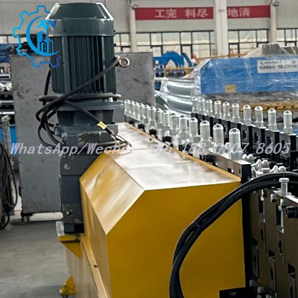 Motor and adjustment shafts of rolling shutter machine