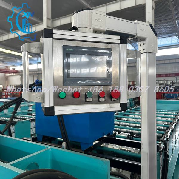 HMI control panel of IBR machine on swivel arm