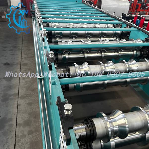 Full line view of IBR machine with forming stations and coil