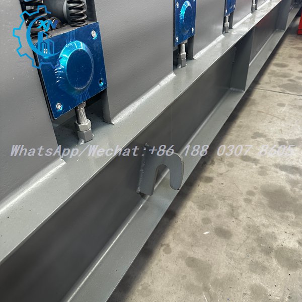 Bearing mounts with springs on frame of ridge forming machine