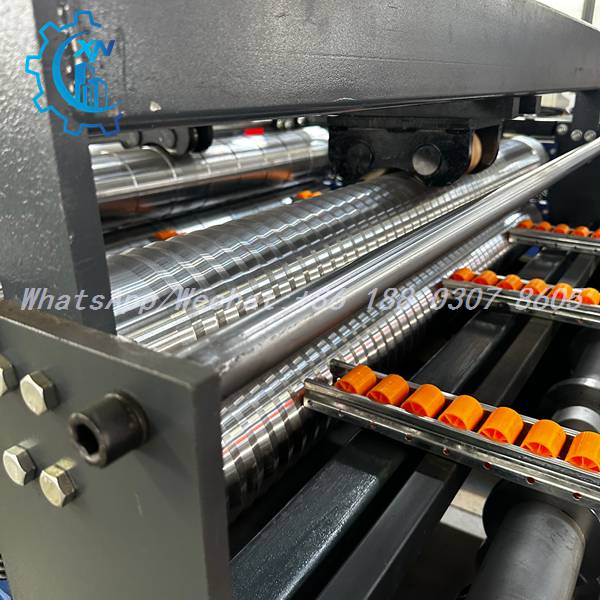 Chrome forming rollers with guide rollers on eps sandwich panel line
