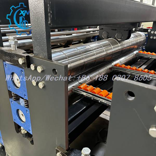 Chrome forming rollers with springs on rock wool sandwich panel line