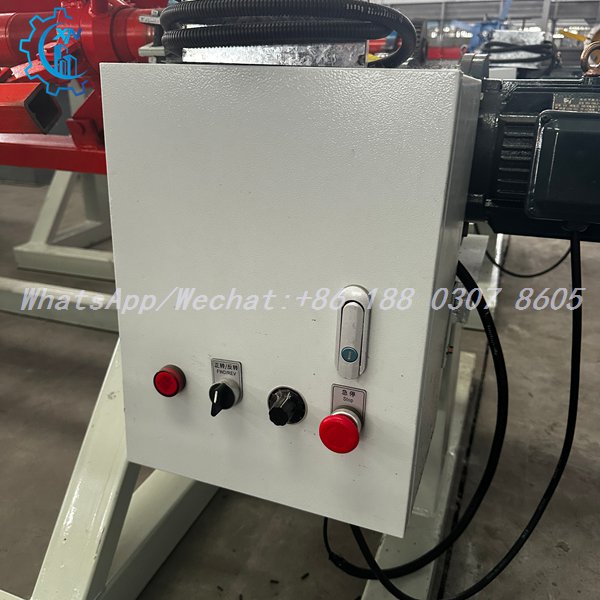 FWD REV switch and e-stop on motorized decoiler