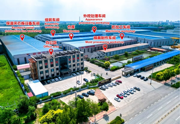 Factory campus of roller shutter door roll forming machine maker