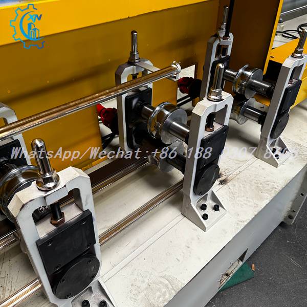 Forming stand adjusters on PU rolling shutter door roll forming machine