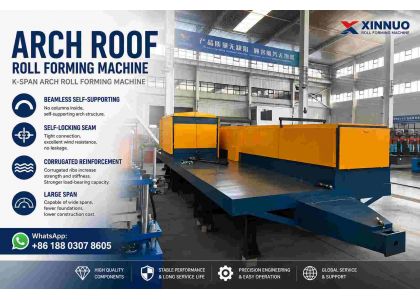 XINNUO Launches Next-Generation K-Span Arch Roof Roll Forming Machine for Large Span Steel Buildings