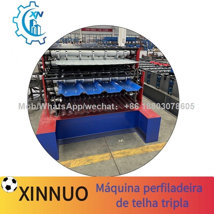 Máquina perfiladeira de telha tripla