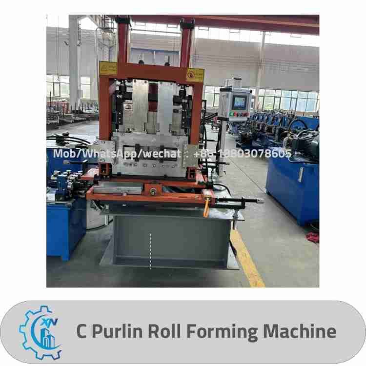 Durable C Purlin Roll Forming Machine for C and U type