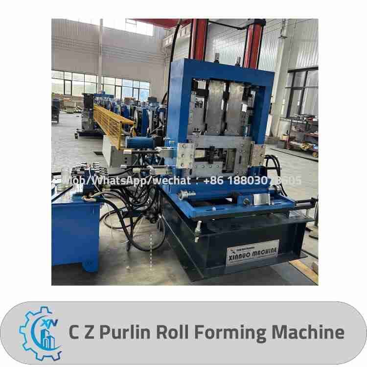 High-Efficiency C Z Purlin Roll Forming Machine
