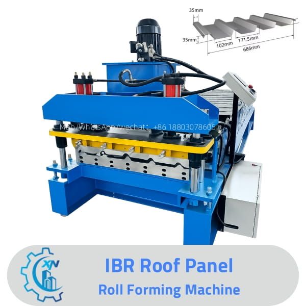 IBR Roll Forming Machine for 0.3–0.7mm Steel Roofing Sheets