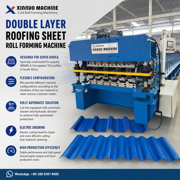 IBR686 & Corrugated 762 Double Layer Machine