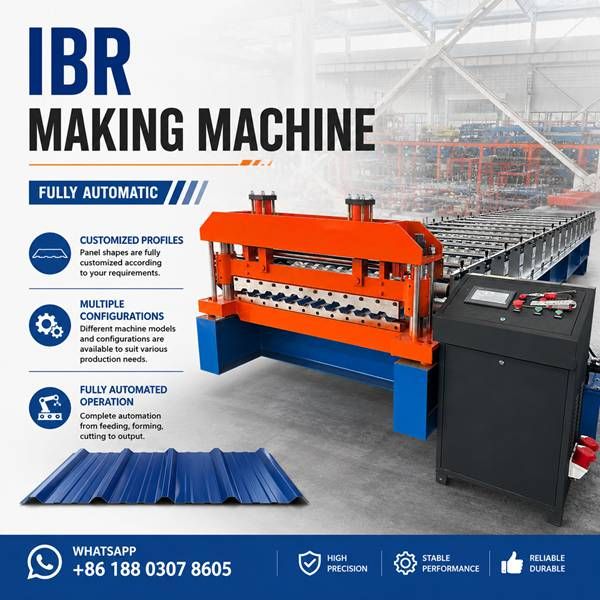 Custom IBR Roof Sheet Making Machine