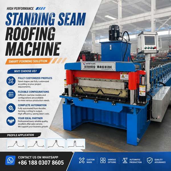 Custom Standing Seam Roofing Machine