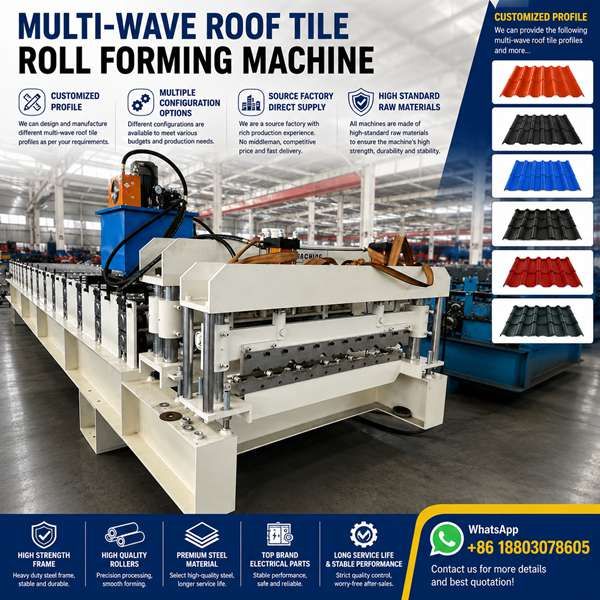 Multi-Wave Glazed Tile Roofing Machine