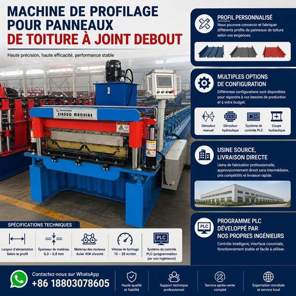 Machine de Profilage pour Toiture à Joint Debout