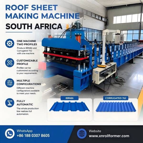 Double Layer IBR686 & Corrugated 762 Roof Sheet Making Machine