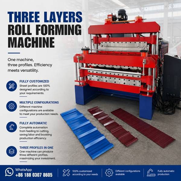 Three Layer Roll Forming Machine