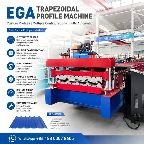 EGA300/EGA400/EGA500/EGA600 Roof Sheet EGA Machine