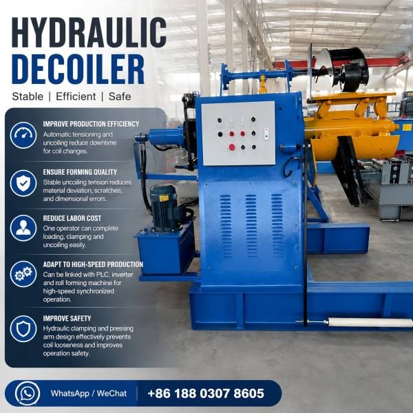 Heavy Duty Hydraulic Uncoiler Machine