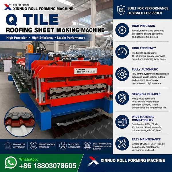 Q Tile Roofing Sheet Making Machine
