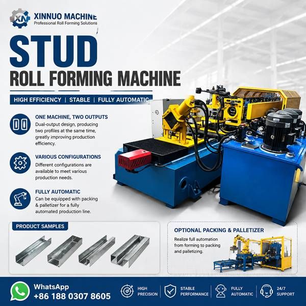 Stud Roll Forming Machine - Metal Stud Framing Production Line
