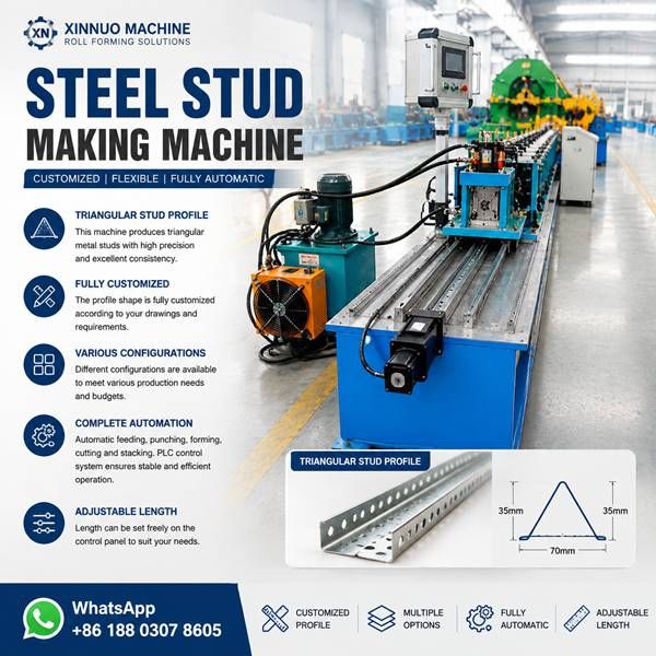 Steel Stud Making Machine - Metal Stud and Track Production Line