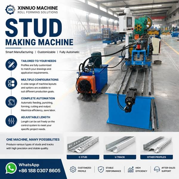Stud Making Machine - C Stud and U Track Production Line