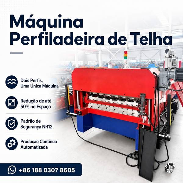 Máquina Perfiladeira de Telha - Linha de Perfilagem Conforme NR12